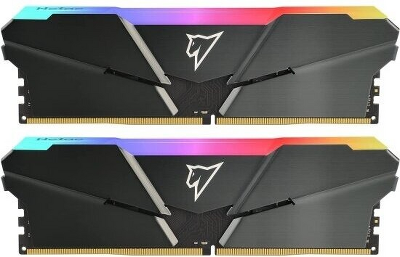 Оперативная память Netac Shadow RGB 16GB (2x8GB) DDR4-2666 (PC4-21300) C19 19-19-19-43 1.2V Dual DIMM Kit Grey