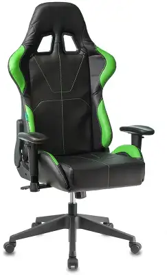 Кресло игровое Zombie VIKING 5 AERO черный/салатовый эко.кожа с подголов. крестов. пластик