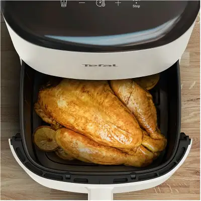 Аэрогриль Tefal Easy Fry Max EY245AE0 5л 1500Вт бежевый/черный (7211419753)