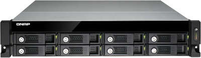 Сетевое хранилище QNAP TVS-871U-RP-i5-8G 8 отсеков для HDD, стоечное исполнение, два блока питания. Четырехъяд