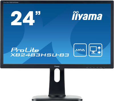 Монитор 24" Iiyama XB2483HSU-B3 VA FHD D-Sub, DP USB-Hub