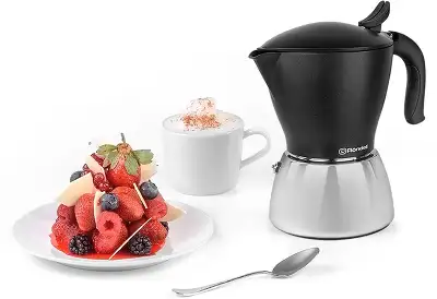 Кофеварка гейзерн. Rondell Melange RDS-1304 0.45л нерж.сталь серый