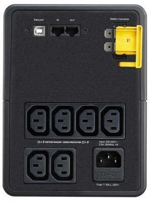Источник бесперебойного питания APC Back-UPS BX1200MI 650Вт 1200ВА черный