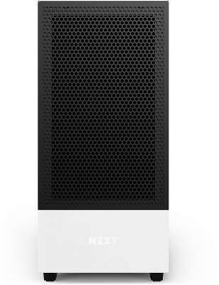 Корпус NZXT H510 Flow, белый/черный, ATX, Без БП (CA-H52FW-01)