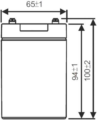 Аккумулятор WBR GP1290 F2