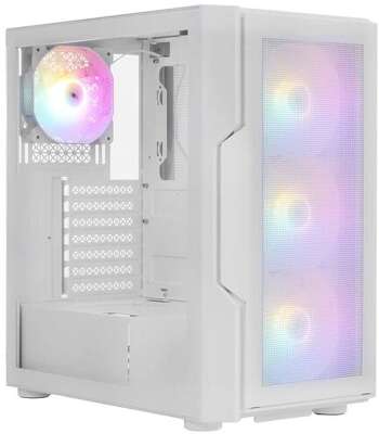 1STPLAYER TRILOBITE T7-P White / ATX / 4x120mm LED fans / T7-P-WH-4F1-W