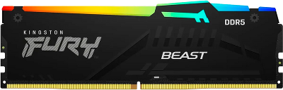 Память оперативная/ Kingston 8GB 6000MT/s DDR5 CL36 DIMM FURY Beast RGB EXPO