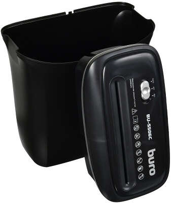 Шредер Buro Home BU-S506C черный (секр.P-4) фрагменты 5лист. 12лтр. пл.карты