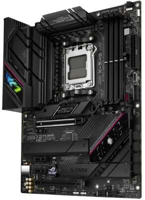 ASUS ROG STRIX B650E-F (Socket AM5, ATX, 4xDDR5(128GB), DP/HDMI, 1xPCIe 5.0x16/1xPCIe 4.0x16, 2xPCIe 4.0, 1xLAN (2.5GbE), Wi-Fi 6E, BT, 4xSATA 6Gb/s, 3xM.2, 2xType-C, 6xUSB 3.2, 4xUSB 2.0)