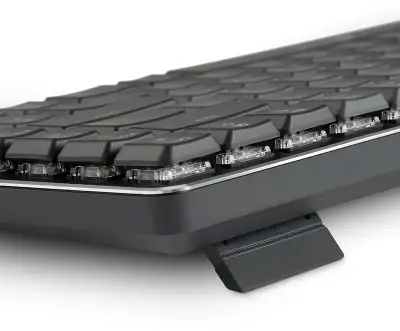 Клавиатура Оклик K615X механическая серый/серебристый USB slim Multimedia for gamer LED (1934413)