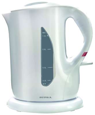 Чайник Supra KES-1001 1л. белый (корпус: пластик)