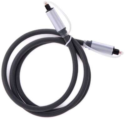 Кабель UGREEN AV108 (10540) Toslink Optical Male To Male Audio Cable. Длина: 2м. Цвет: серебристо-черный