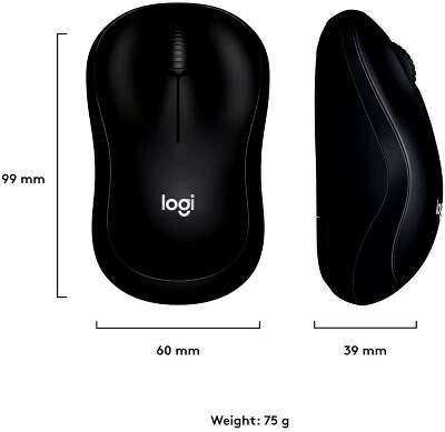 Мышь беспроводная Logitech Wireless Mouse M220 Charcoal USB (910-004885)