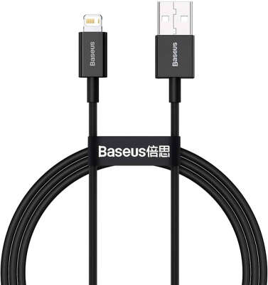 Кабель Baseus Superior USB to Lightning, 1 м, Black [CALYS-A01]