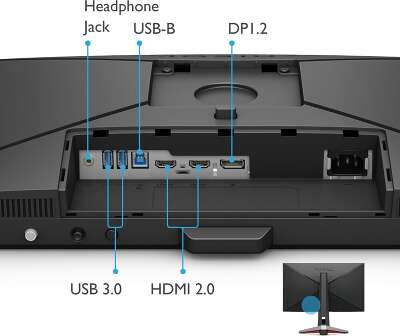 Монитор 24" BenQ Mobiuz EX240 IPS FHD HDMI, DP, USB-Hub