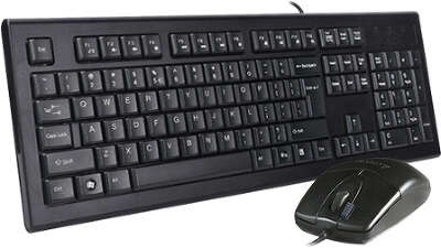 Клавиатура + мышь A4Tech KR-8520D клав:черный мышь:черный USB