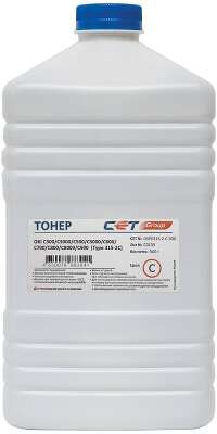 Тонер для OKI Pro9431, C300/C301/C3000/C500/C5000/C600 (Japan) Cyan, 500г/бут, (унив.) (Type 315-2) CET
