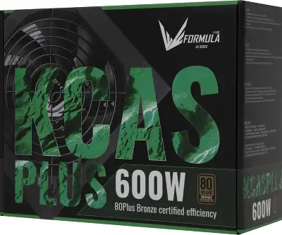 Блок питания Formula ATX 600W AC KCAS PLUS 80+ bronze 24pin APFC 120mm fan 7xSATA RTL