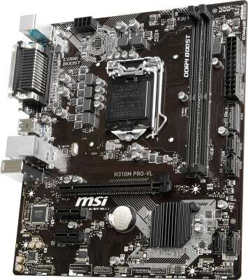 Материнская плата microATX LGA1151v2 MSI H310M PRO-VL
