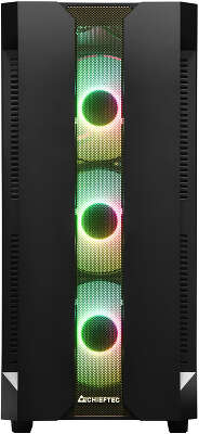 Корпус Chieftec Hunter, черный, ATX, Без БП (GS-01B-OP)