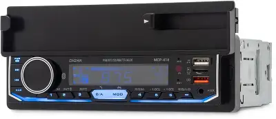 Автомагнитола Digma MCP-414 1DIN 4x45Вт v5.0 USB 2.0 AUX 4 ПДУ