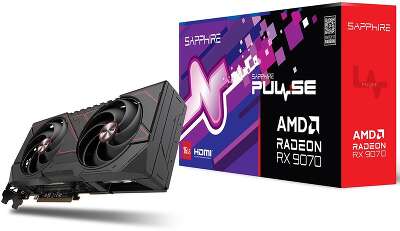 Видеокарта Sapphire RX9070 PULSE 16GB GDDR6 256bit 2xDP 2xHDMI 2FAN RTL