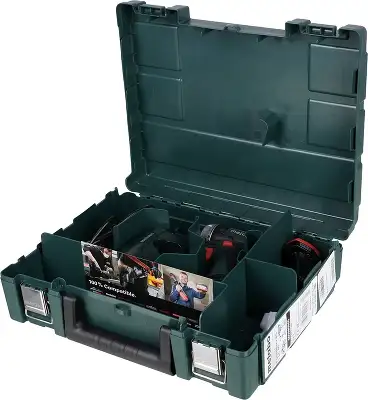 Дрель-шуруповерт Metabo PowerMaxx BS Basic аккум. патрон:быстрозажимной (кейс в комплекте) (600080500)