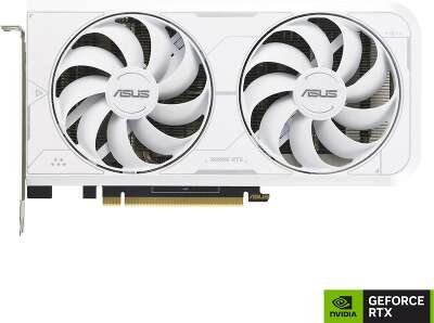 Видеокарта ASUS NVIDIA nVidia GeForce RTX 3060Ti DUAL-RTX3060TI-8GD6X-WHITE 8Gb DDR6X PCI-E HDMI, 3DP
