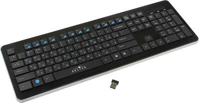 Клавиатура беспроводная USB Oklick 870S, чёрная