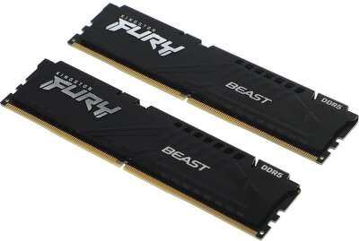 Kingston DRAM 16GB 5200MT/s DDR5 CL40 DIMM (Kit of 2) FURY Beast Black [KF552C40BBK2-16]