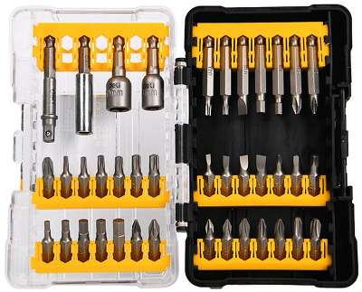 Набор бит и адаптеров 39 предметов в пластиковом кейсе Deli DL251202 сталь Cr-V