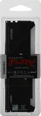 Память DDR4 32GB 3600MHz Kingston KF436C18BB2A/32 Fury Beast RGB RTL Gaming PC4-28800 CL18 DIMM 288-pin 1.35В single rank с радиатором Ret