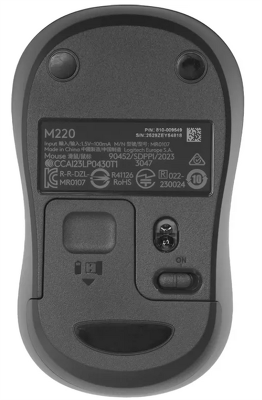 мышь Logitech Wireless Mouse M220 SILENT Charcoal, CN, [910-004878/910-004895]