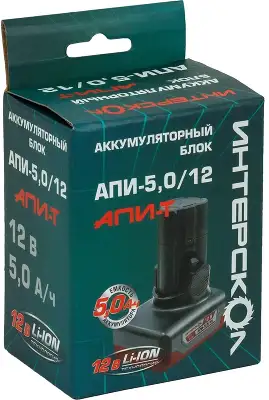 Батарея аккумуляторная Интерскол БА-5,0/12 12В 5Ач Li-Ion (2400.128)