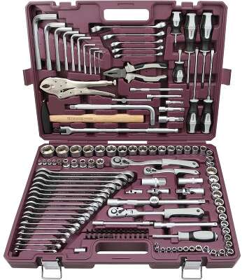 Thorvik TS142 Набор инструмента универсальный 1/4", 3/8" и 1/2"DR, 142 предмета