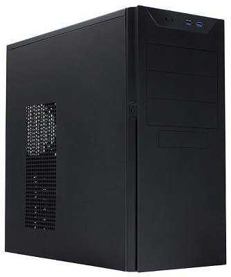 Корпус MidiTower Powerman BA833 Black PM-600ATX-F U3.0*2+A(HD) ATX, mATX
