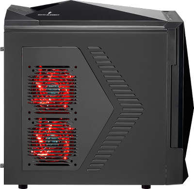 Корпус AeroCool 6-й элемент, ATX, Black/Red, без БП