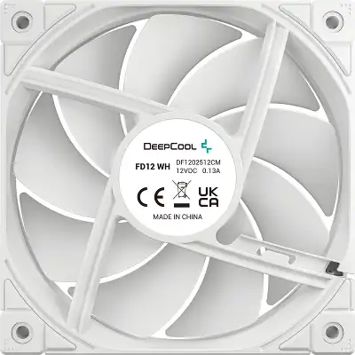 Вентилятор для корпуса Deepcool FD12 120х120x25 белый 4-pin 26.9дБ (упак.:3шт) (R-FD12-WHNPN3-G) Ret