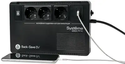 Источник бесперебойного питания Systeme Electriс BV BVSE400RS 240Вт 400ВА черный