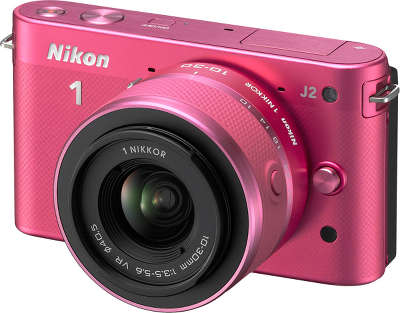 Цифровая фотокамера Nikon 1 J2 Pink Kit (10-30 мм f/3.5-5.6 VR)