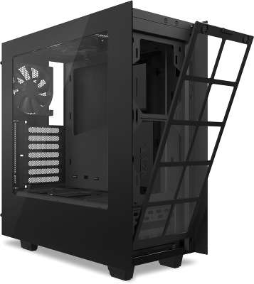 Корпус NZXT S340 черный w/o PSU ATX 3x120mm 3x140mm 2xUSB3.0