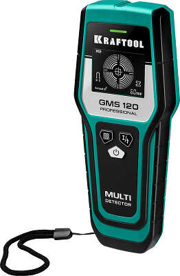 Детектор проводки Kraftool GMS 120 зеленый/черный (45298)