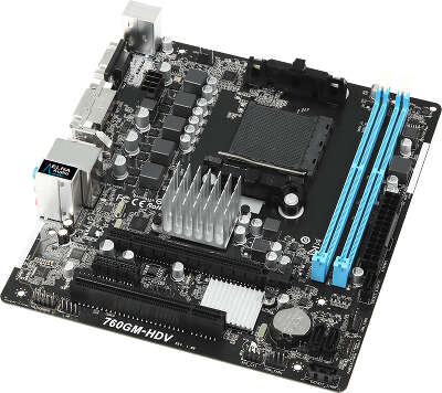 Материнская плата microATX LGAAM3+ ASRock 760GM-HDV