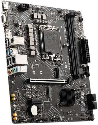 Материнская плата MSI PRO H610M-G H610, LGA1700, 2*DDR5, 1*PCIEx16, 1*PCIEx1, 1*M.2, 4*USB3.2Gen1, 6*USB2.0, 4*SATA3.0, 1G, VGA, DP, HDMI, M-ATX, RTL