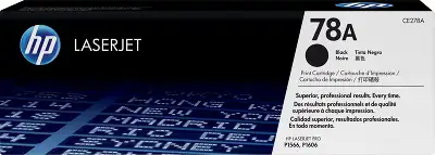 Картридж лазерный HP 78A CE278A черный бар.в компл. (2100стр.) для HP LJ P1566/P1606w/M1536