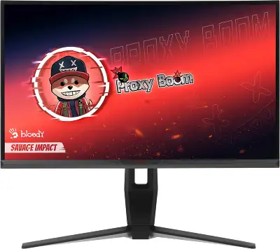 Монитор Bloody 27" MN271Q серый IPS LED 1ms 16:9 HDMI M/M матовая HAS Piv 320cd 178гр/178гр 2560x1440 180Hz G-Sync DP 2K USB 5.1кг