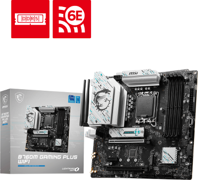 Материнская плата B760 S1700 MATX B760M GAMING PLUS WIFI MSI