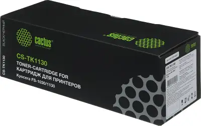 Картридж лазерный Cactus CS-TK1130 TK-1130 черный (3000стр.) для Kyocera FS-1030/1130
