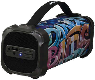 Колонка порт. Hyundai H-PAC460 черный 9W 1.0 BT/3.5Jack/USB 10м 1500mAh