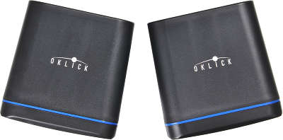 Акустическая система Oklick OK-301 2.0 2.5 Вт, чёрная/синяя
